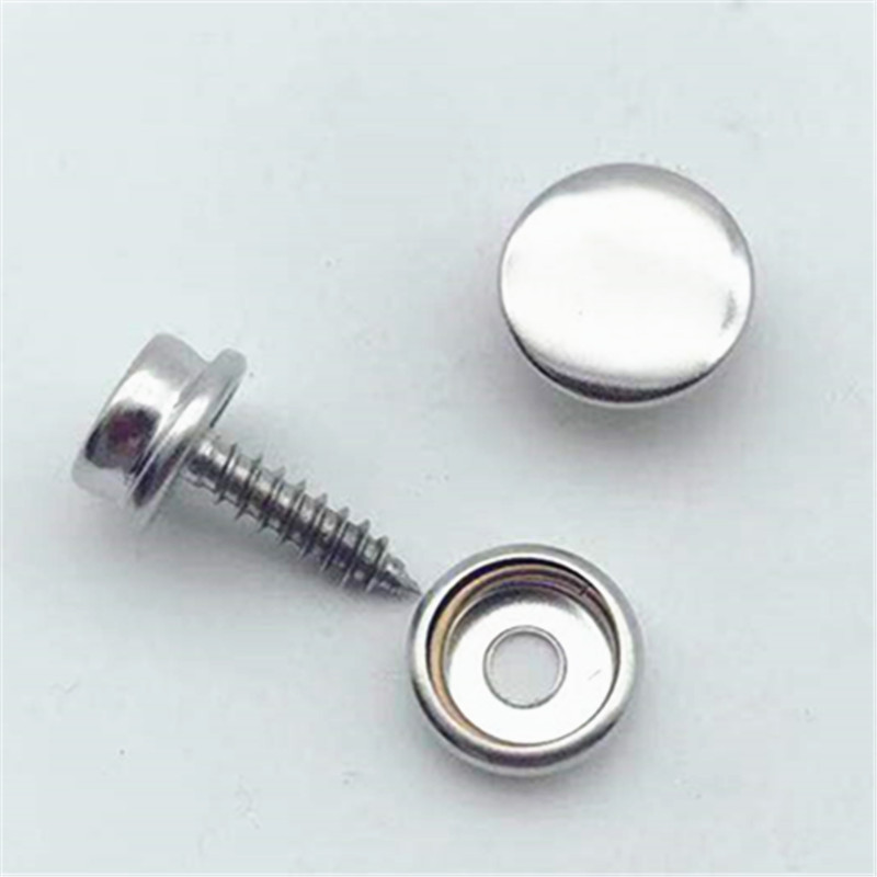 Stainless steel screw big white buckle tent tarpaulin screw fixed buckle copper outdoor supplies accessories four-joint buckle