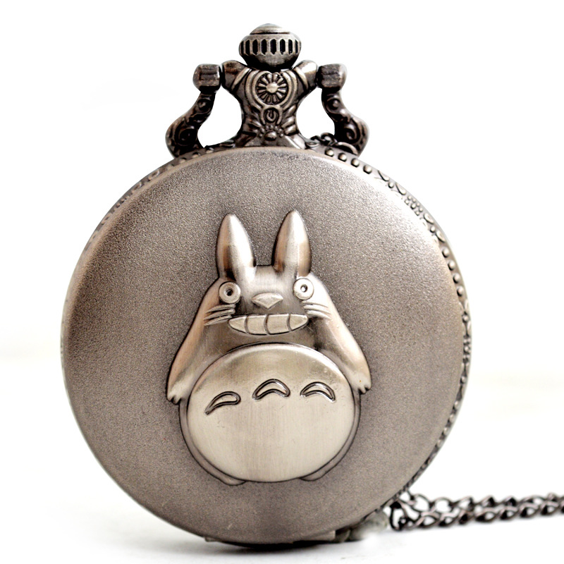 夏季动漫卡通怀表复仇者联盟石英表儿童项链怀表复古翻盖怀表批发