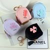 Small Schoolbag Wallet Mini Coin Purse Women's Cute Love Small Square Bag Korean Student Hand Coin Bag Leather