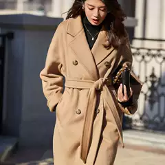 Shenghong 26 Autumn/Winter Coat m Brand European and American Style Wool Coat for Women 101801 Petite Wool Coat for Women 2206