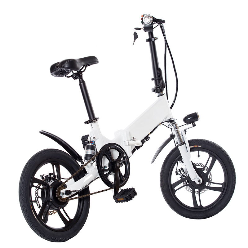 Foreign Trade Export Electric Bicycle Aluminum Alloy Foldableing Bicycle Lithium Battery Power-Assisted Electric Bicycle Small Generation Driving Processing