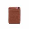 In-Stock New Korean Style Unisex Card Holder Card Case Solid Color Pu Leather Magic Wallet Bank Card Embossed Design