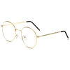 New Retro Korean Style Round Glasses Frame 9688 Metal Anti-Blue Light Flat Glasses Trendy Myopia Glasses Frame