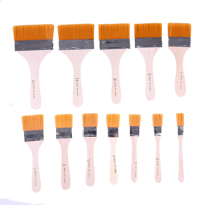 Chuangyi 1-12 Nylon Oil Painting Brush Brush Bristle Brush Brush Brush Brush Brush Wholesale