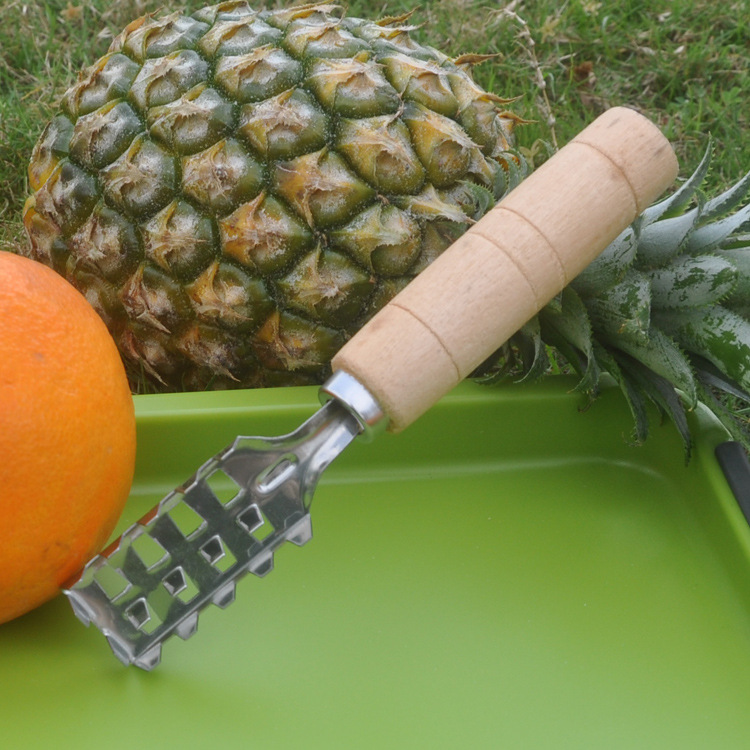 Stainless steel fish scale brush wooden handle fish scale scraper kitchen tool fish scale scraper good helper factory wholesale