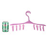 Plastic Windproof Buckle Drying Rack for Small Items, Socks, Non-Slip Drying Rack with 8 Clips, Multi-Head Drying Rack