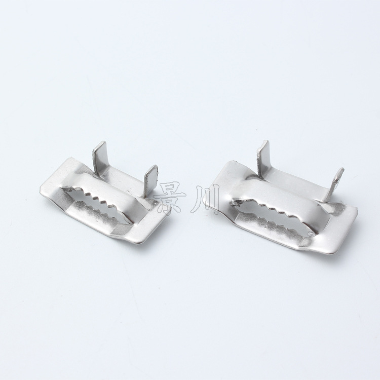 304 stainless steel tie buckle metal packing buckle manufacturers steel tie buckle cable tray tie head