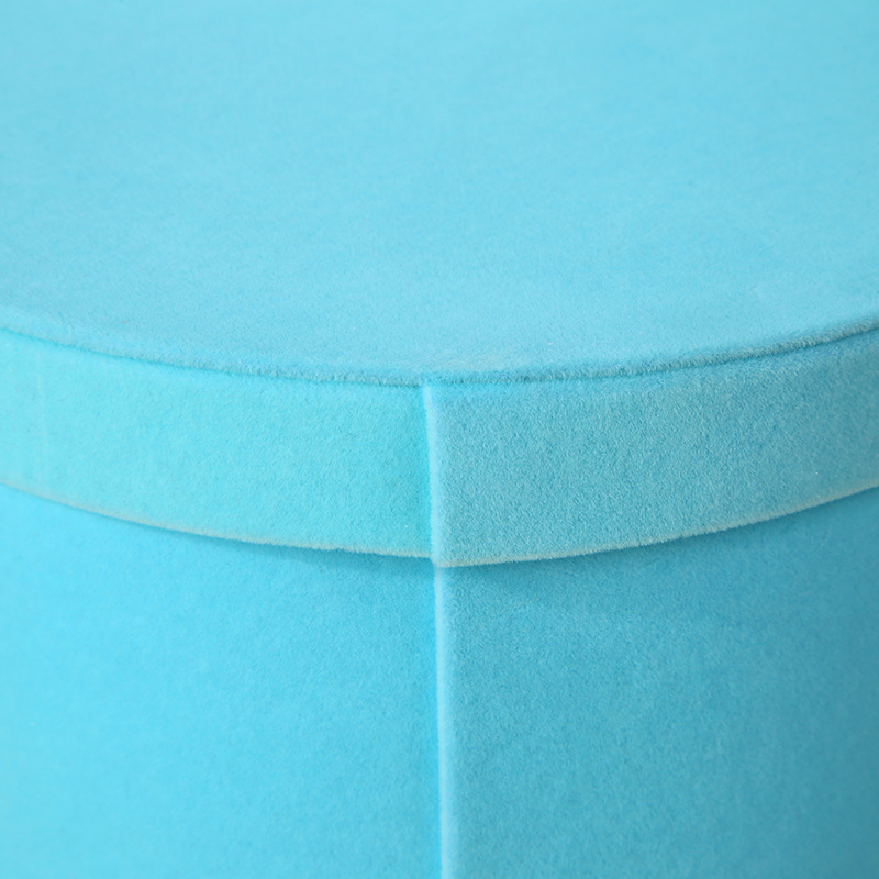 Stuffed Cloth Round Gift Box Wedding Celebration Candy Box Gift Birthday Opening Gift Packaging Box 100 Days