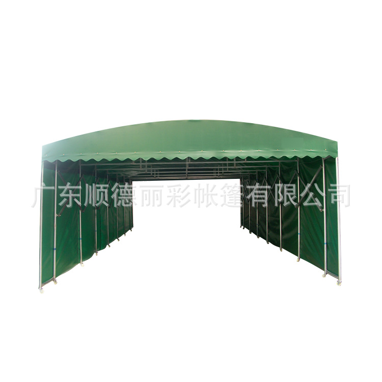 户外活动优质推拉篷批发流动酒席棚 移动停车棚 地面滑轨轨道帐篷