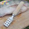 Stainless steel fish scale brush wooden handle fish scale scraper kitchen tool fish scale scraper good helper factory wholesale