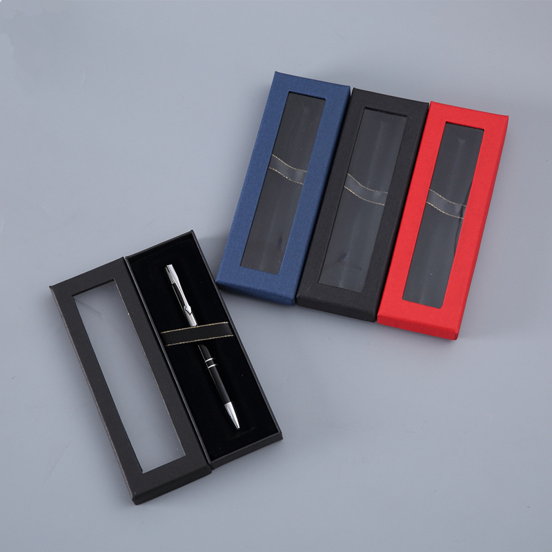 Spot high-grade window gift box transparent heaven and earth lid pen box gift universal packaging box