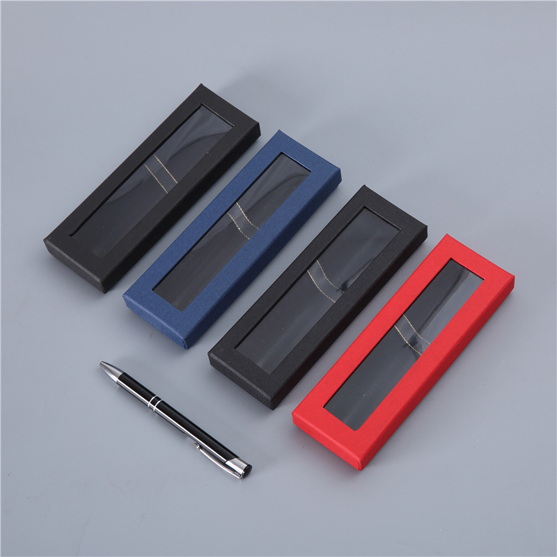 Spot high-grade window gift box transparent heaven and earth lid pen box gift universal packaging box