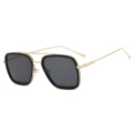 Black gold frame gray sheet