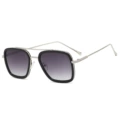 Black silver frame double gray sheet