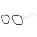 Black gold frame flat light
