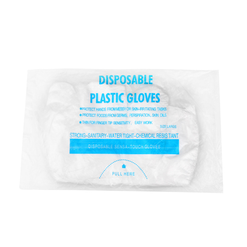 100 PCs disposable gloves plastic dishwashing catering beauty standing disposable gloves