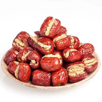 Gray jujube with walnut 250g individually packaged snacks bulk factory wholesale red dates with walnut kernel