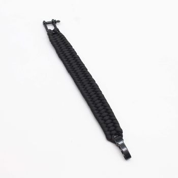 Paracord Bracelet Zinc Alloy Seven-Core Survival Camping Outdoor U-Shaped Adjustable Snap Hook Hand Rope Hand-Woven Chain