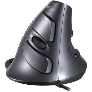 Delux/colorful M618 wired vertical mouse side button photoelectric office notebook game electronic competition mouse