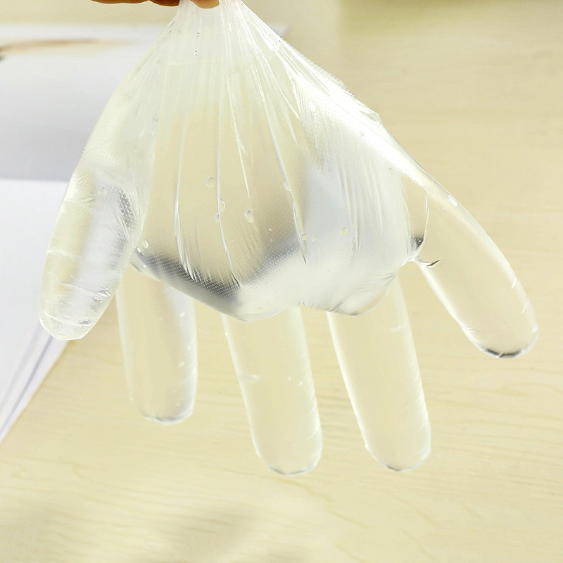 100 PCs disposable gloves plastic dishwashing catering beauty standing disposable gloves