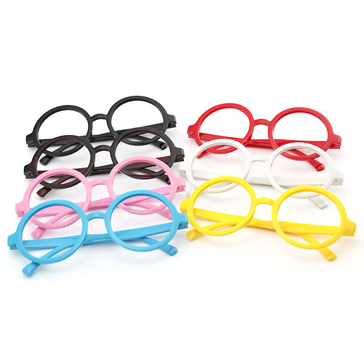Large Korean Style Decorative Round Frame Glasses Empty Frame Alale Harry Potter Round Lensless Plastic