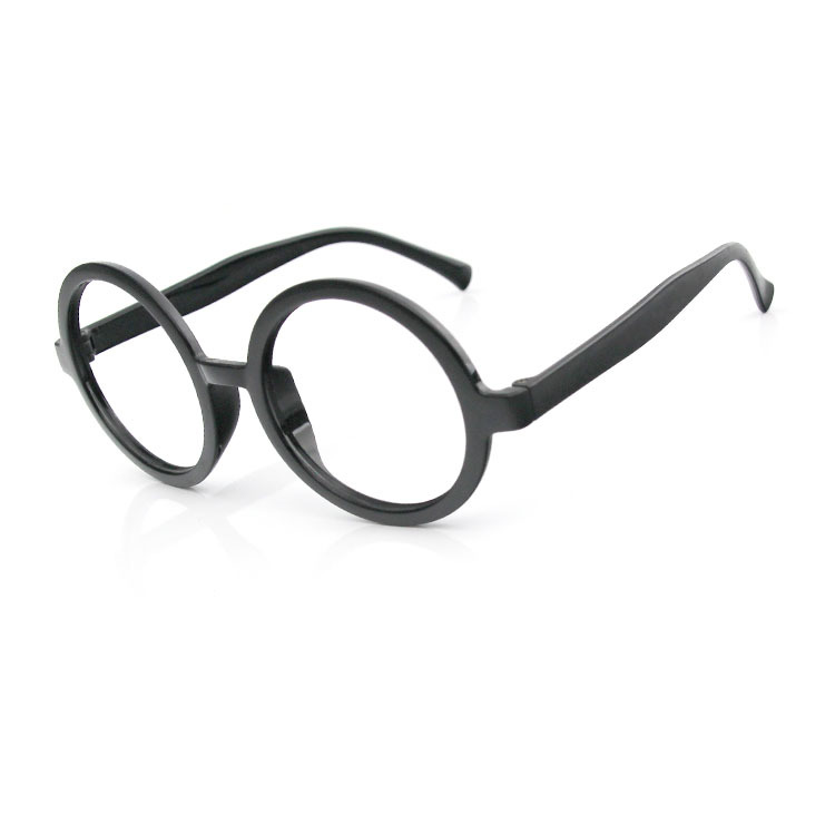 Large Korean Style Decorative Round Frame Glasses Empty Frame Alale Harry Potter Round Lensless Plastic