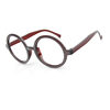 Large Korean Style Decorative Round Frame Glasses Empty Frame Alale Harry Potter Round Lensless Plastic
