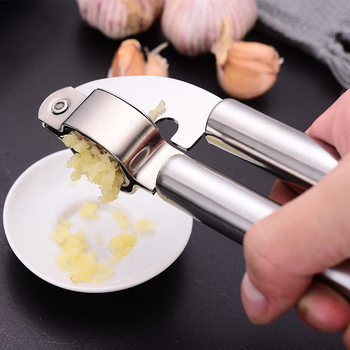 Manual Garlic Press Stainless Steel Garlic Pumper Household Kitchen Garlic Pumper Garlic Peeler Garlic Squeezer Garlic Peeling