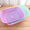 Rectangular storage basket vegetable draining fruit plastic sieve barbecue spicy hot storage basket wholesale