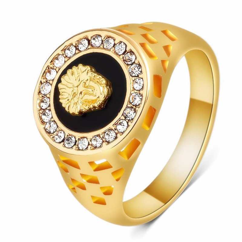 Cross-border jewelry European and American fashion men's rin...