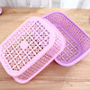 Rectangular storage basket vegetable draining fruit plastic sieve barbecue spicy hot storage basket wholesale