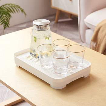 Tea Tray Household Tray Modern Simple Tea Sea Dry Brew Table Japanese Mini Water Storage Small Tea Table Rectangular Draining Tray