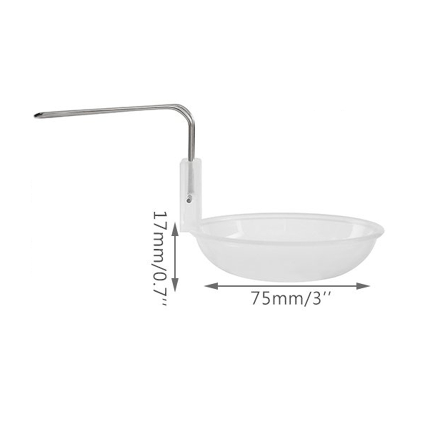 Cross-border wholesale outdoor bowl set pot tableware accessories portable pp transparent bowl camping barbecue mini plastic bowl