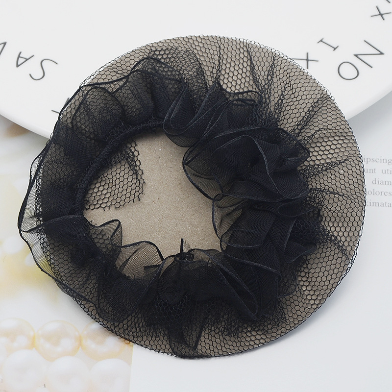 Ballet Test Grade Net Pocket Professional Flower Bud Invisible Hair Net Breathable Children's Dance Lace Super Stretch Net Hair Ring