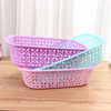 Rectangular storage basket vegetable draining fruit plastic sieve barbecue spicy hot storage basket wholesale