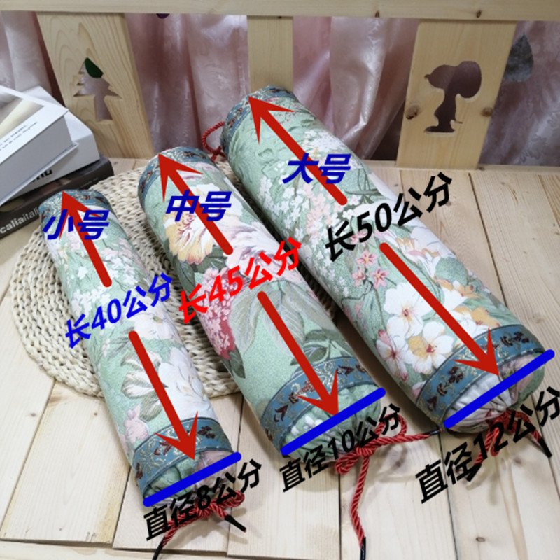 Round candy pillowcase hollow pillowcase old coarse cloth round pillow pillow core leather non-filled liner cover