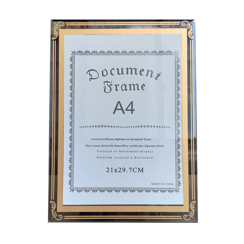 Tempered glass A4 certificate of merit certificate frame crystal photo frame table patent authorization glass photo frame 12 inch 11 inch A3