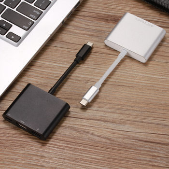 type-c to hdmi three-in-one video converter for Apple laptop HD Converter Connector