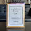 Tempered glass A4 certificate of merit certificate frame crystal photo frame table patent authorization glass photo frame 12 inch 11 inch A3