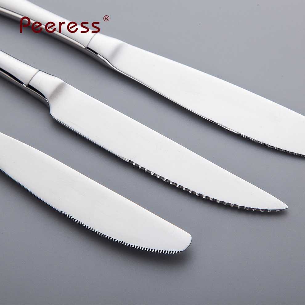 Classic QBA series stainless steel knife, fork and spoon tableware steak service salad more fork set factory direct sales