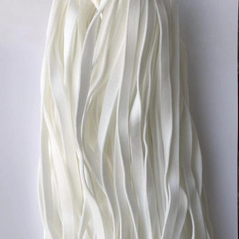 Factory 1cm white this white school uniform polyester knit belt horizontal pull webbing micro elastic webbing clothing pants accessories