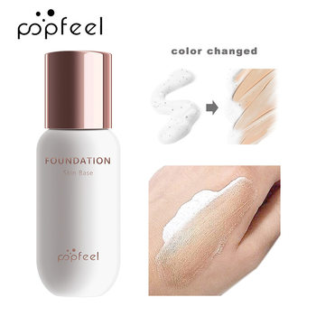 POPFEEL warm skin color Foundation brightening portable concealer is not easy to fade cross-border exclusive