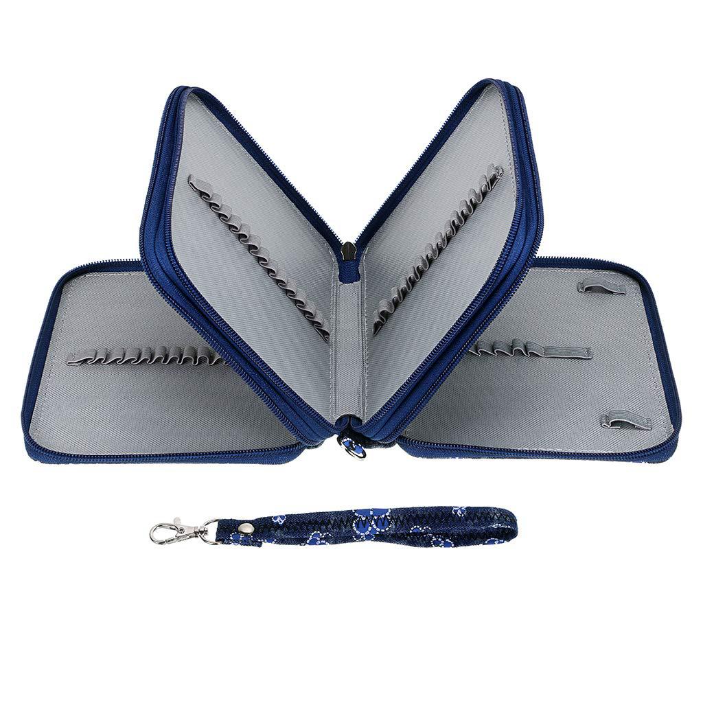 Student Oxford Cloth Stationery 78-Hole Drawing Colored Pencil Storage Bag Sketch Storage Pen Bag Large Capacity Pen Bag