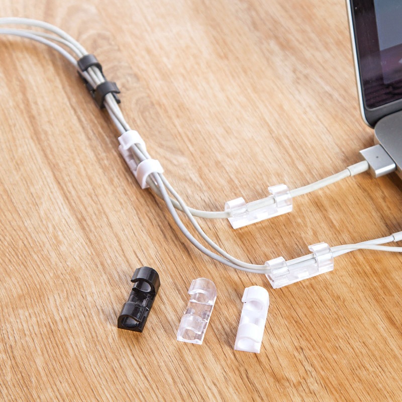 Data cable storage buckle wire organizer Wall Patch network cable wire holder routing self-adhesive buckle nail-free clip