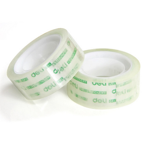 Deli 30064 stationery transparent tape 8 rolls 18mmX20y sticky strong thin tape small roll stationery small tape