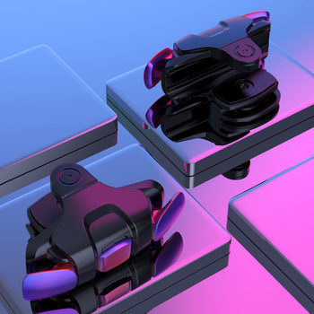 New chicken eating artifact chicken king three generations of metal colorful buttons left and right Universal Game handle physical auxiliary manufacturers