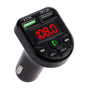 Cross-border E5 car bluetooth MP3 player fm transmitter bluetooth hands-free FM card car usb car charger
