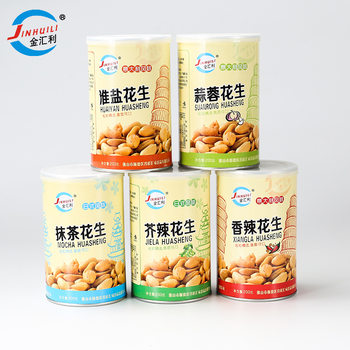 Peanut raw peanut casual snack canned 200g nut baking peeling multi-flavor peanut factory in stock