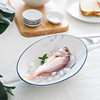 Dehua Ceramic Tableware Wholesale Marble-Patterned Tableware Ins Nordic Style Plates Simple Style Household Salad Bowls