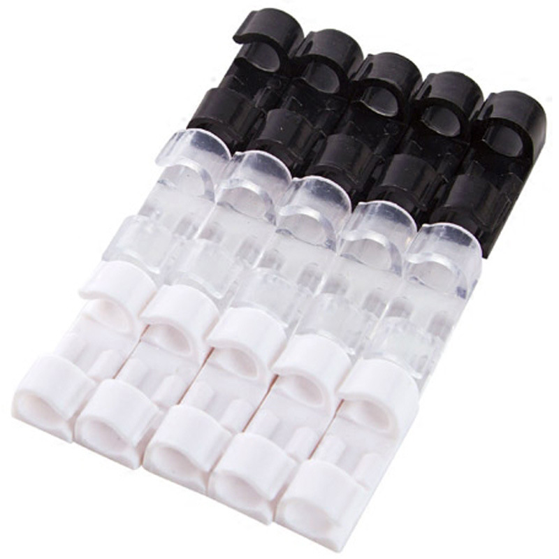 Data cable storage buckle wire organizer Wall Patch network cable wire holder routing self-adhesive buckle nail-free clip
